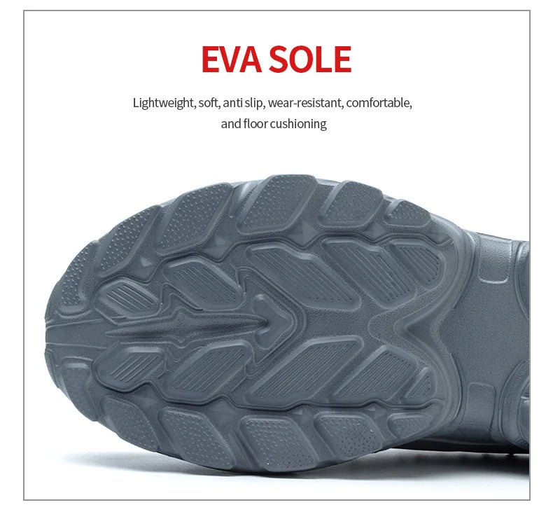 Summer Work Shoes with protection breathable Lightweight ShoesSteel Toe Shoes Men  Anti-smashing Industrial Safety Shoes