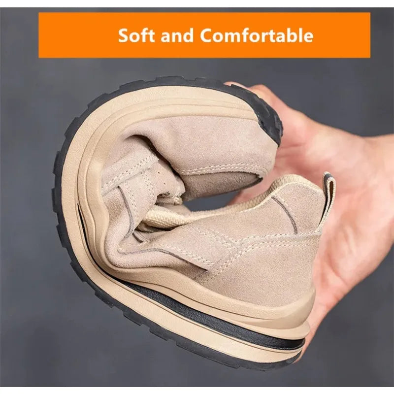 safety autumn shoes breathable work shoes anti stab work sneakers with steel toe indestructible shoes anti smashing safety shoes