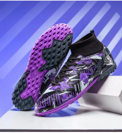 Size 34-46 Men FG/TF Football Boots Futsal Professional Unisex Kids Soccer Shoes Training Outdoor Boys Football Shoes Sneakers
