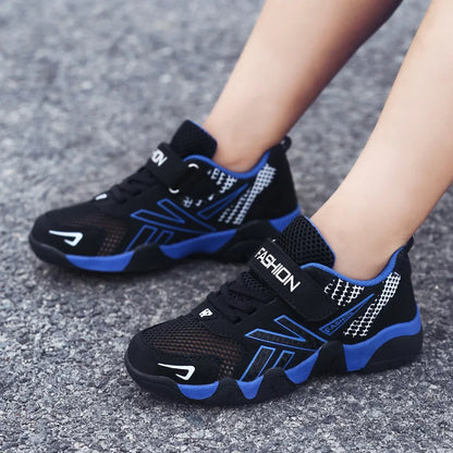 Summer Kids Fashion Sneakers for Boys Mesh Breathable Sports Running Shoes Lightweight Children School Walking Footwear Tennis