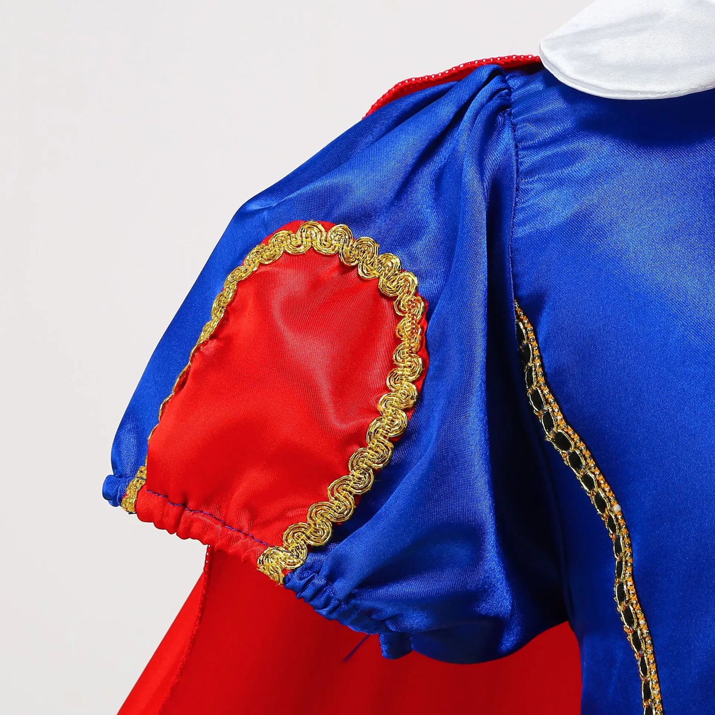 Vestido de Luxo Princesa Branca de Neve com Capa para Meninas Fantasia Infantil Cosplay de Fada Roupa de Carnaval para Crianças Vestido de Halloween