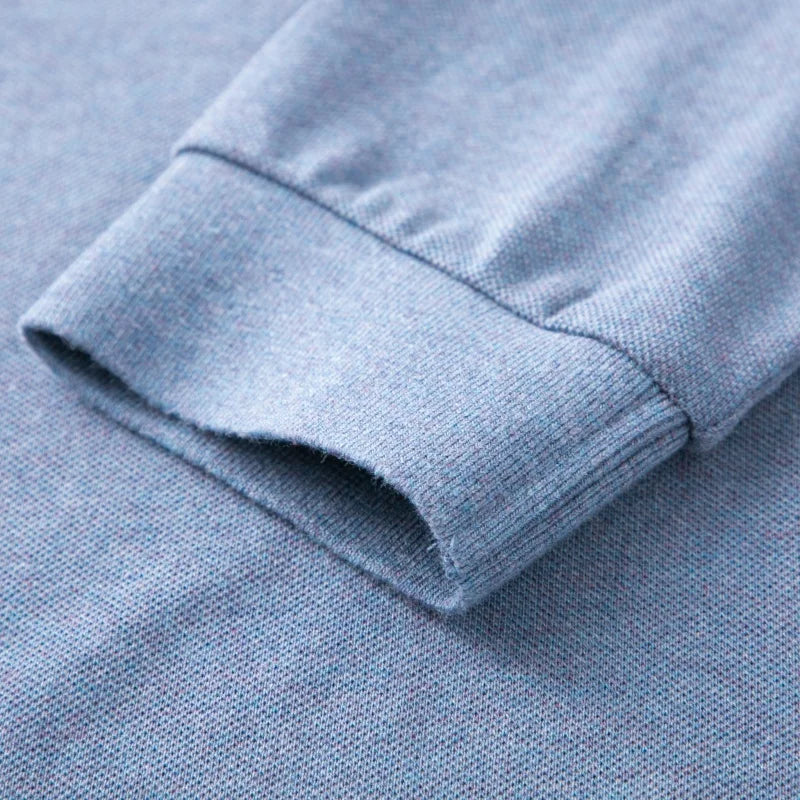 100Cotton High-End Quality Men's Polo Shirt Exquisite Horse Embroid Long Sleeve Fashion Lapel T-Shirt Business Trend Menswear