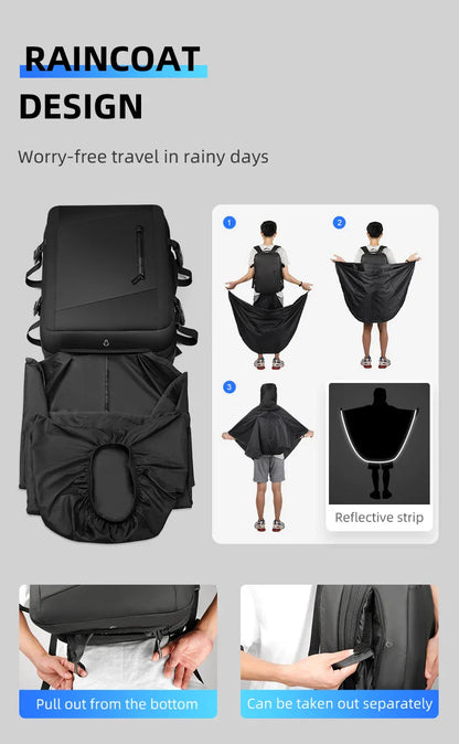 17 inch Laptop Backpack Men Business Carry-on Flight Approved 40l Travel Backpack