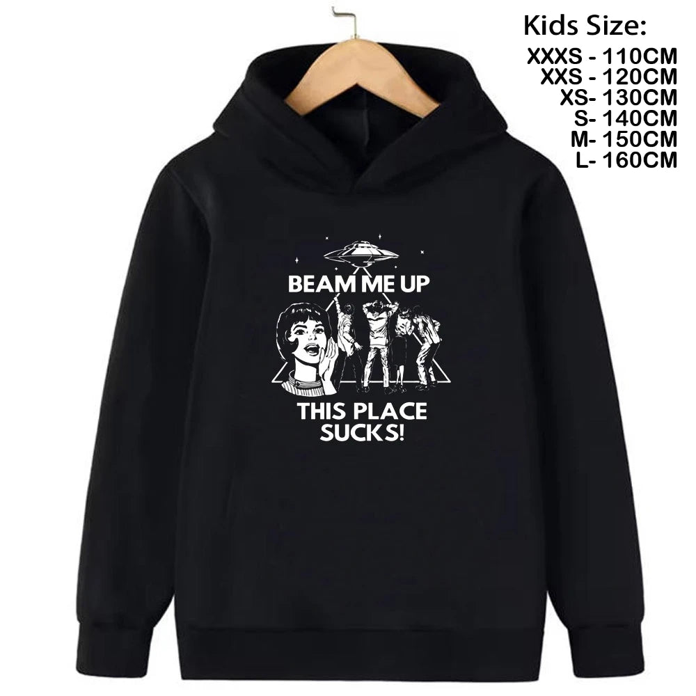 Hoodies Kids Cartoon Anime Print Clothes Streetwear Basic Boys Tops Children Sweatshirts