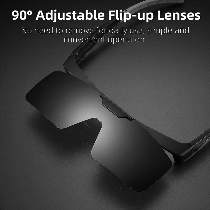 Sunglasses Flip Up Lens Polarized Glasses Fit Over Sunshade MTB Road