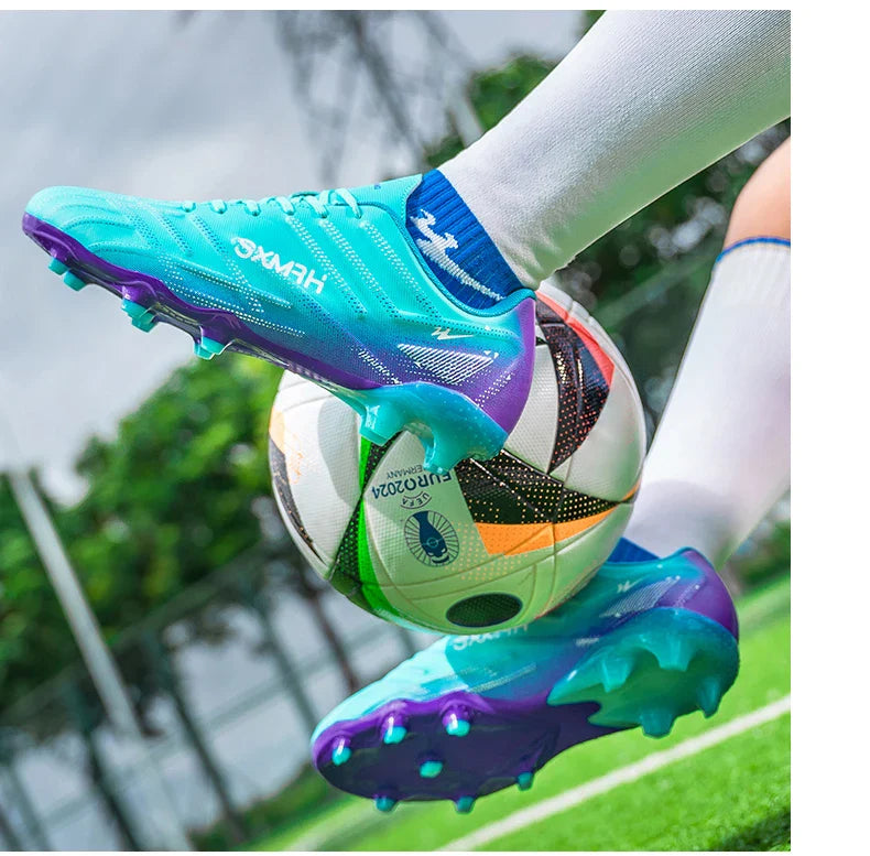 Double Star 2026 New Football Shoes, AG Long Stud for Kids, Primary Students, Teenagers and Adults, Professional Match & Trainin