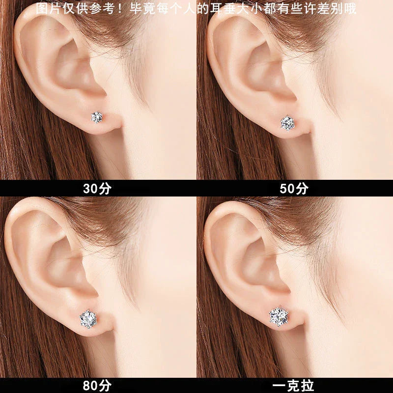 GRA Certificate Promotion 100% Moissanite Earrings for Women Pass Diamond Test Pen Ear Studs 925 Sterling Silver Fine Jewelry