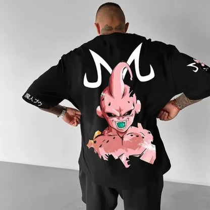 Dragon Ball 2025 Autumn/Winter Men's Hoodie Streetwear Majin Buu Anime Printed Casual Loose Version Harajuku Parent-child Top