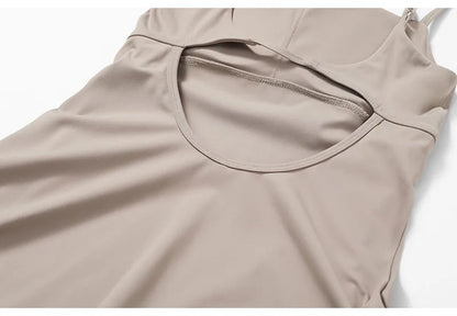 Safe Sports Dress Golf Tennis Gym Yoga Dresses Women Girl Running Workout Long Skirts Fitness Outdoor One Piece Dress