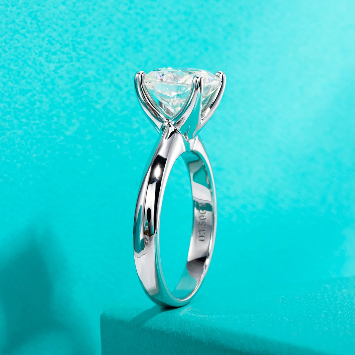 3.5ct D Color Cushion Cut Moissanite Engagement Wedding Ring 925 Sterling Silver Rings For Women Jewelry Wholesale