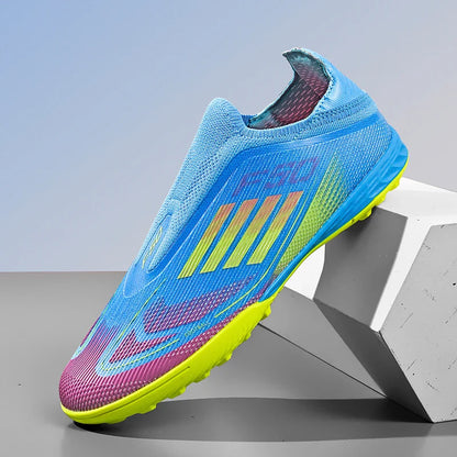 New Men Football Boots Outdoor Sport Training Soccer Shoes Match Boys Adult Cleats Breathable Non Slip Long Spikes Comfortable