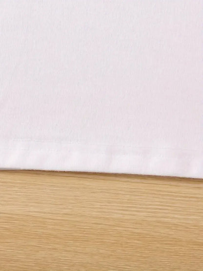 Fashion T Shirt Women Vibrant Spanish Letter Print Short Sleeve Round Neck Women's Casual Summer Breathable T-shirt