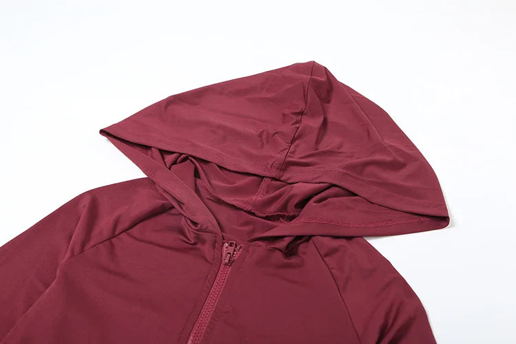 Casual Women 2 Piece Set Classic Tracksuits Solid Long Sleeve Zip-up Hood Tops+Slim Elastic Pants Sporty Concise Outfits