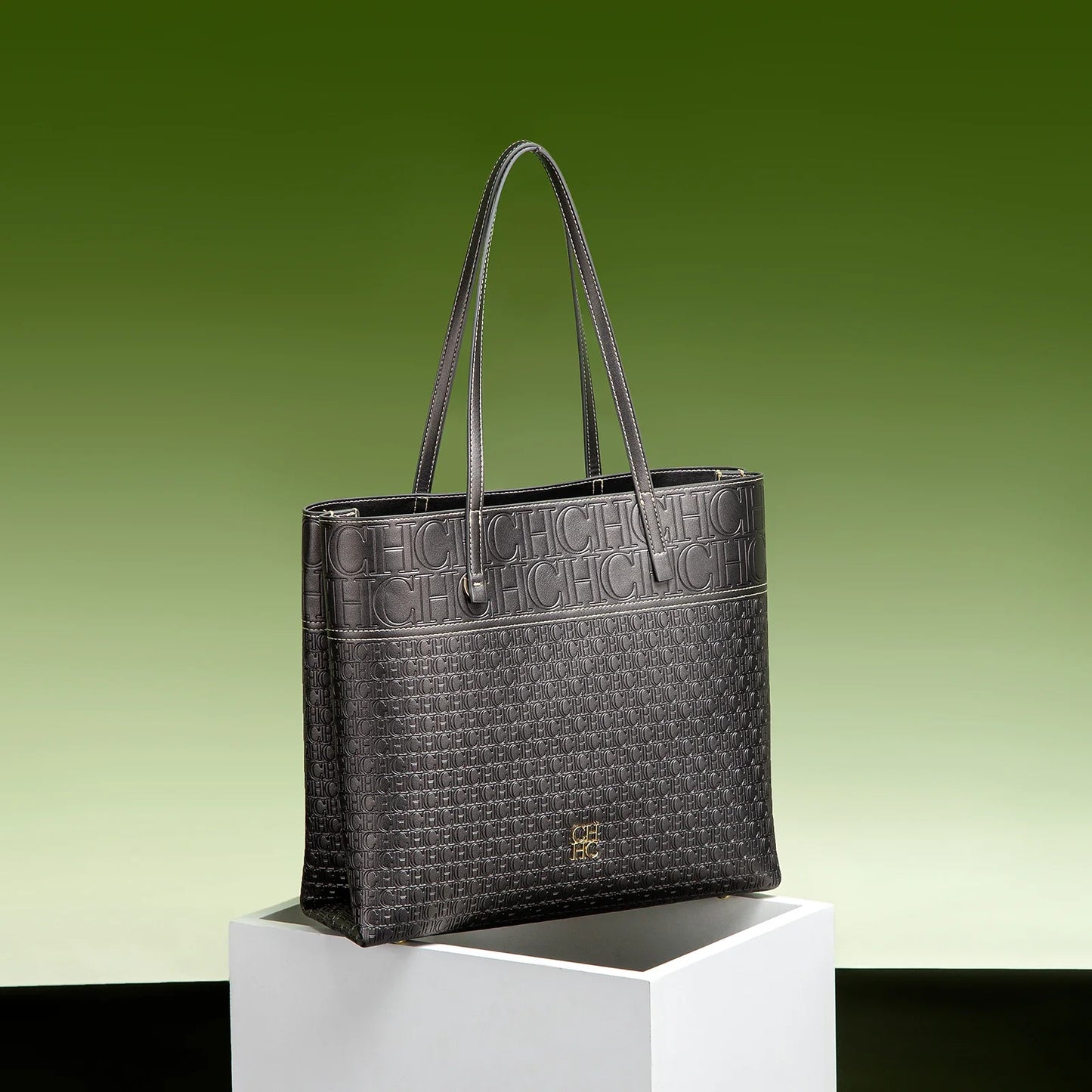 Fashionable Classic Retro Solid Color Women's Bag Large Capacity PVC Material Women's New Single Shoulder Handbag