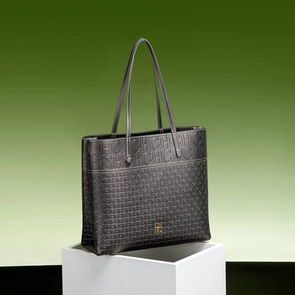 Fashionable Classic Retro Solid Color Women's Bag Large Capacity PVC Material Women's New Single Shoulder Handbag