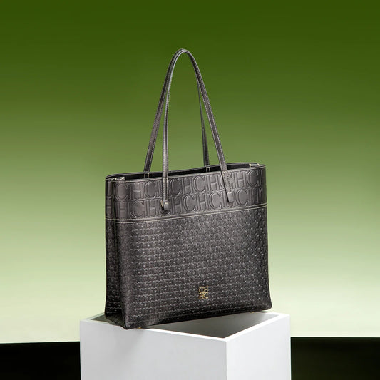 Fashionable Classic Retro Solid Color Women's Bag Large Capacity PVC Material Women's New Single Shoulder Handbag