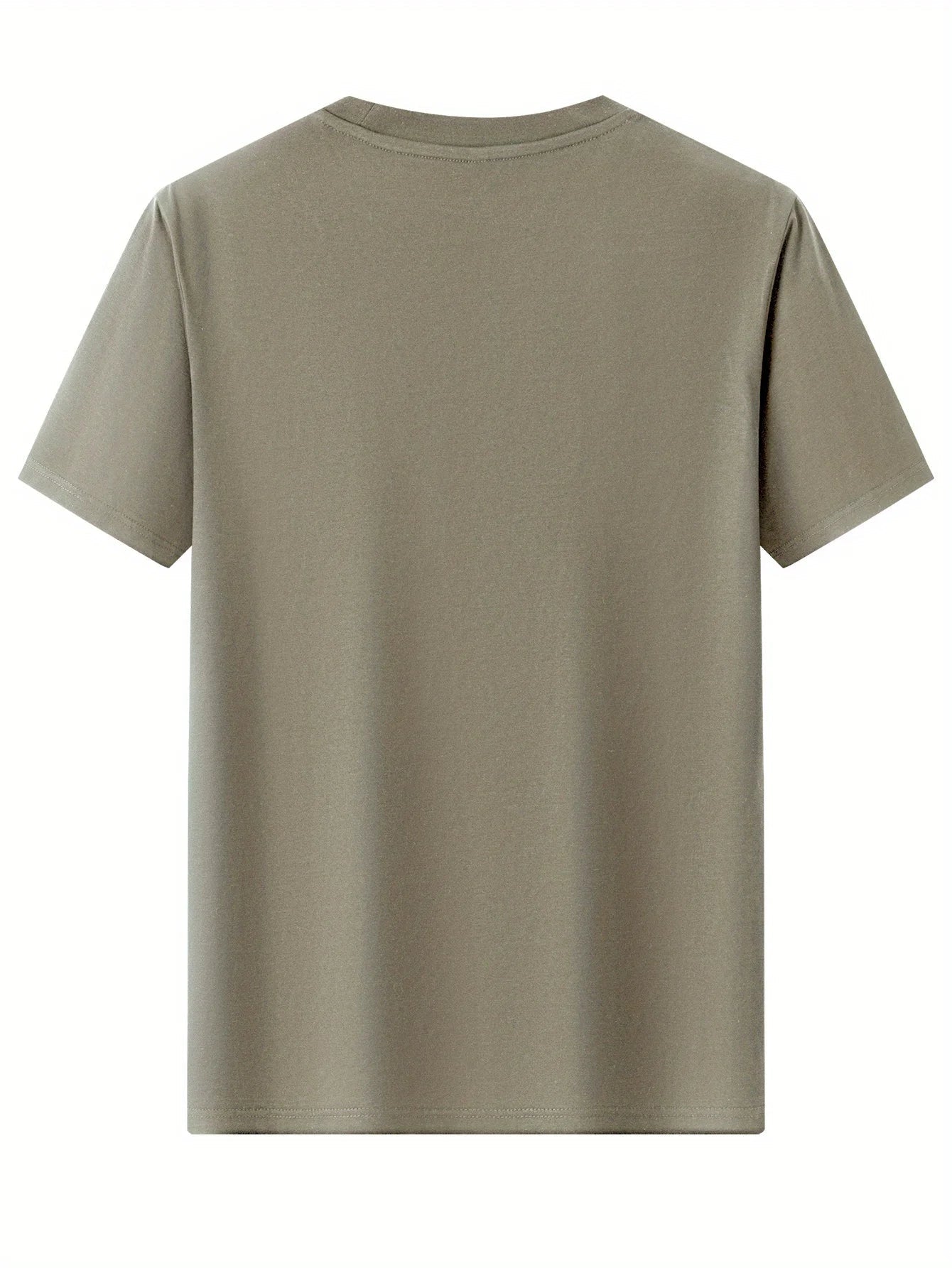 100% cotton men's loose T-shirt fashionable whatever letter pattern printed short sleeved round neck casual top