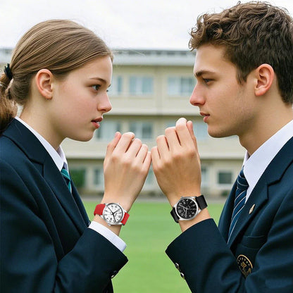 Men's Watch Simulated Quartz Sports Men's and Women's Watch 30 Waterproof Second Hand Luminous Easy to Read Dial