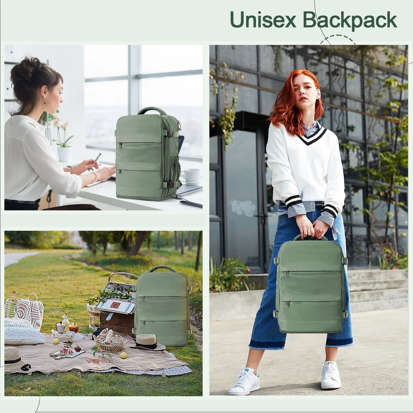 Backpack 40x30x20 Cabin Bag Travel Backpack for Men Women Hand Luggage Leisure Laptop Backpack mochila para viaje cabina