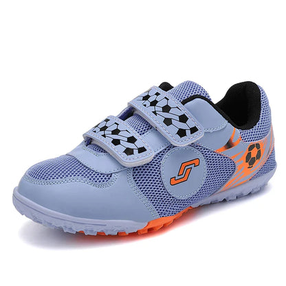 Kids Athletic Soccer Shoes Turf Football Sneakers Outdoor Firm Ground Soccer Shoes Child Anti-slip Football Sports Shoes