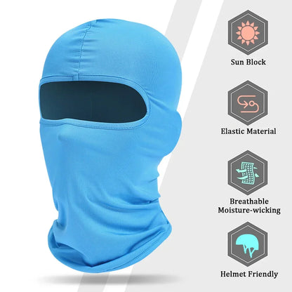 Full Face Mask Hiking Cycling Camping Hunting Airsoft Cap Bike Head Cover Summer Men Women Ski Mask Hiking Scarves