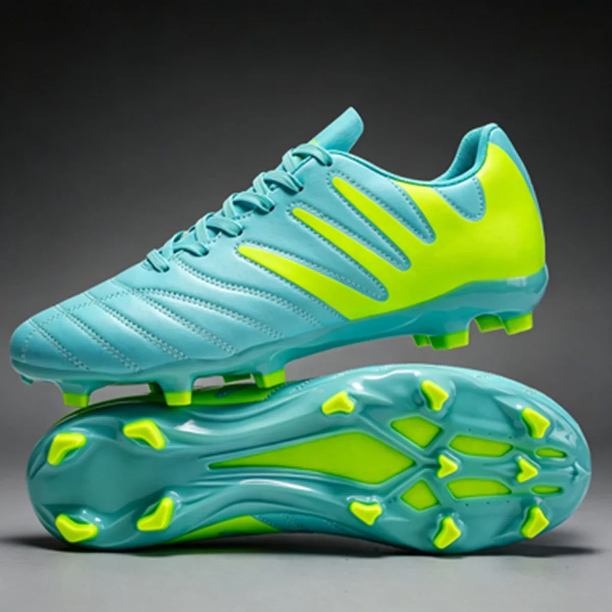 AG FG Outdoor Soccer Boots Breathable PU Fabric Upper TPU Reinforced Sole Wear Resistant Boys Girls Professional Football Shoes