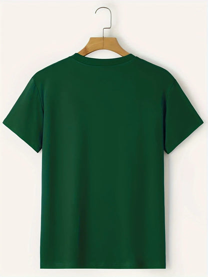 Men's 100% pure cotton summer loose and comfortable casual solar system Planets printed round neck short sleeved T-shirt top