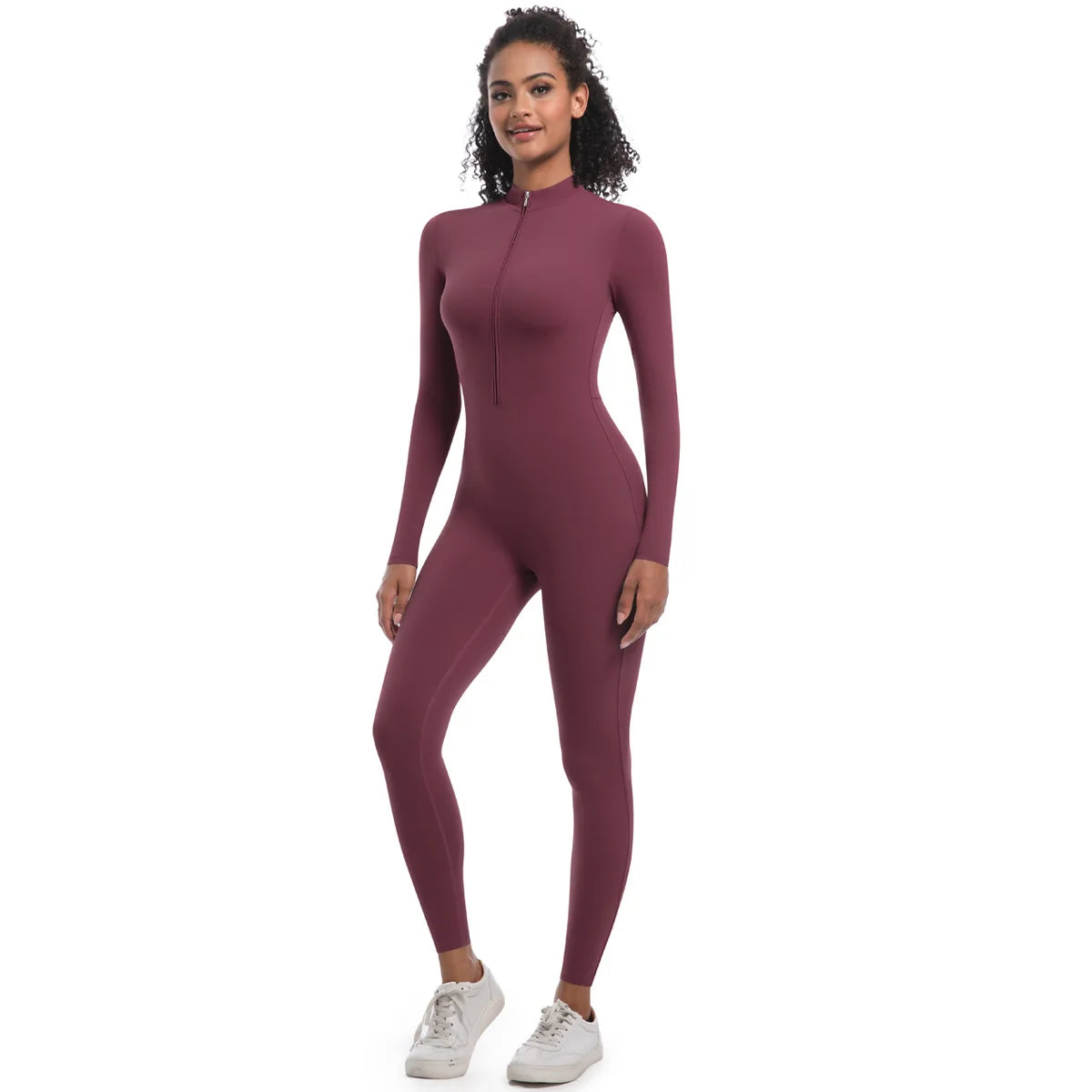 Women's Jumpsuit Women's Sports Shapewear Seamless Slim Fit Long Sleeve Sports Bodysuit  Fitness Sports Bodysuit Yoga Suit