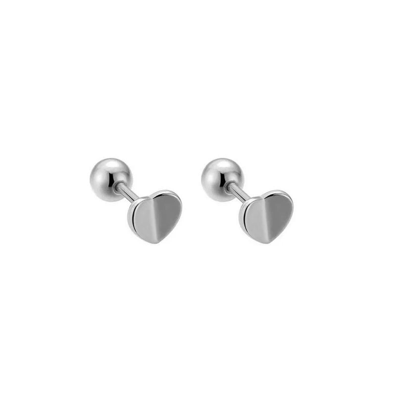 925 Sterling Silver Fashion Simple Golden Flower Beads Small Stud Earrings for Women Teen Piercing Jewelry Accessories