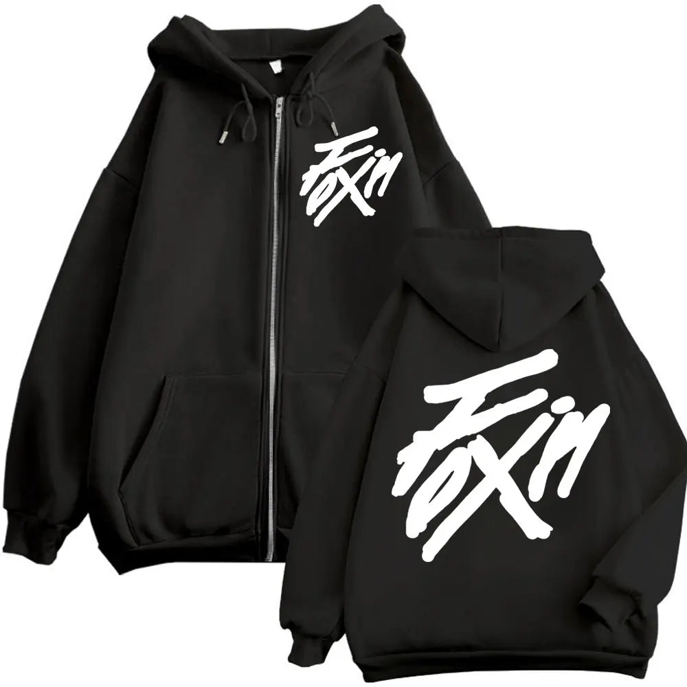 Merch Zipper Hoodie Men Women High Quality Fashion Zip Up Jacket Coat Autumn Winter Casual Loose Sweatshirts