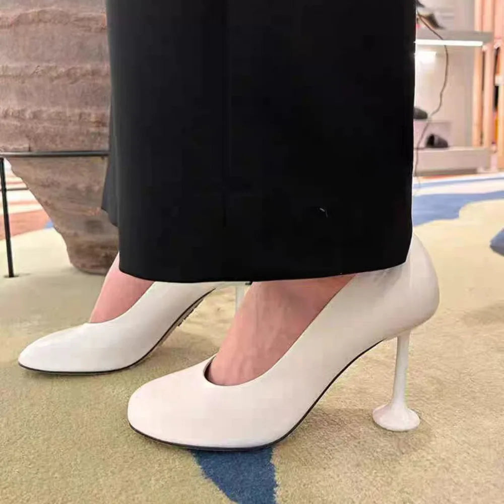 Eilyken Designer Round Toe Women Pumps Sexy Thin High Heels Stripper Shoes Spring Autumn Concise Zapatos De Mujer