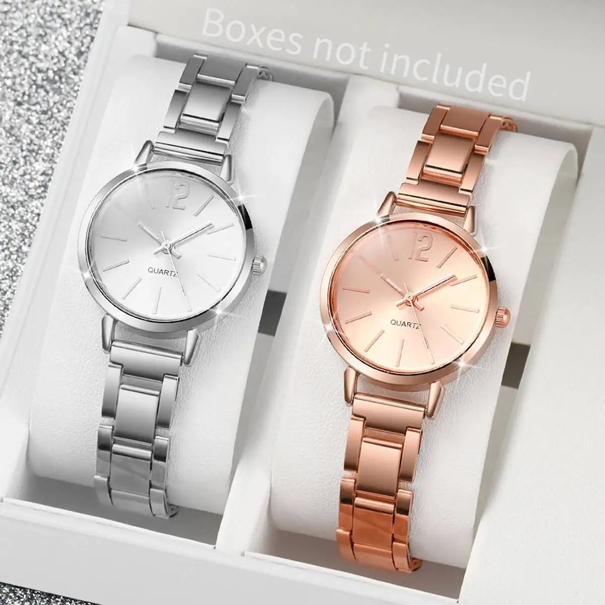 1/2/3PCS Simple Dial Women Quartz Watch Fashion Small Ladies Wristwatch Reloj Mujer Girls Clock Gift（Without Box）