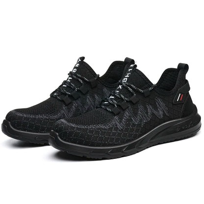 Anti-smash Men Steel Toe Work Shoes Lightweight Breathable Work Sneaker Indestructible Protective Boots Non Slip Work Shoes