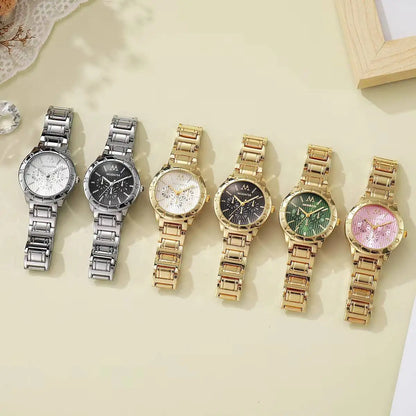 Luxury Stainless Steel Strap Women Watches Fashion Analog Quartz Wristwatches Reloj Mujer