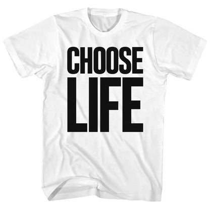 Retro 80's CHOOSE LIFE Wham George Michael Same Style Graphic Print T-Shirt Women Men Oversized Streetwear Cotton Summer New Tee