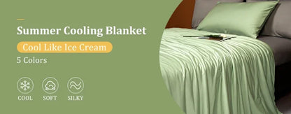 High Quality Cooling Blankets Smooth Air Condition Comforter Lightweight Summer Quilt with Double Side Cold  Cooling Fabric