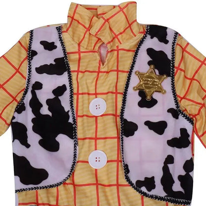 4-12Y Boys Cowboy Woody Cospaly Costume Anime Character Adventure Costume Halloween Kids Performance Costume