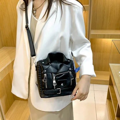 Hip hop Jacket Design Shoulder Bag Clothes Shape Women Handbag Fashion Brand  Lady Crossbody Bag Luxury Designer Travel Backpack
