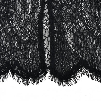 Lace Backless Sexy Mini Dress Women Gown Elegant See Through Turtleneck Sleeveless Bodycon Club Party Dresses Female