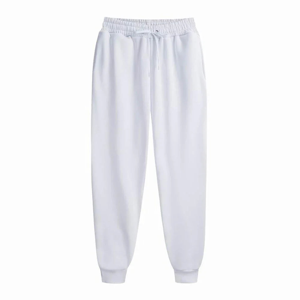 Men's Sweatpants Autumn and winter Fleece Pants Sport Long Pants Casual Drawstring Jogger Pants Pockets  Keep warm Trousers