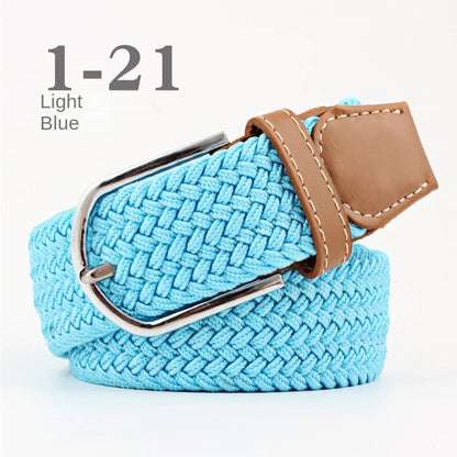 107/120cm Unisex Colorful Canvas - Belt Casual Luxury Trend Jeans Accessories Nylon Girdle Hunting Belt for Men and Women