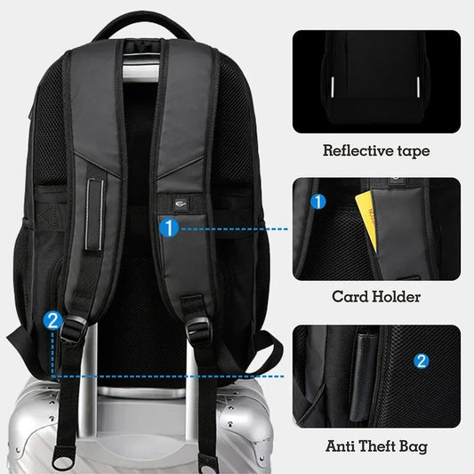 SWISS MILITARY Men Laptop Business Backpack Backpack 17 Inch Fashion School waterproof USB Large Capacity Bag mochilas Back Pack