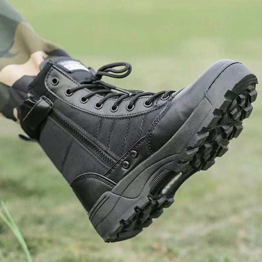 2026 New Winter Combat Boots Outdoor Wear-Resistant Hiking Men and Women Tactical Training Botas High Top Desert Shoes
