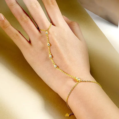 Pear Cut Genuine Moissanite Bracelets for Women Girls Luxury Chain Lab Diamond S925 Sterling Silver Plated 18K Jewelry