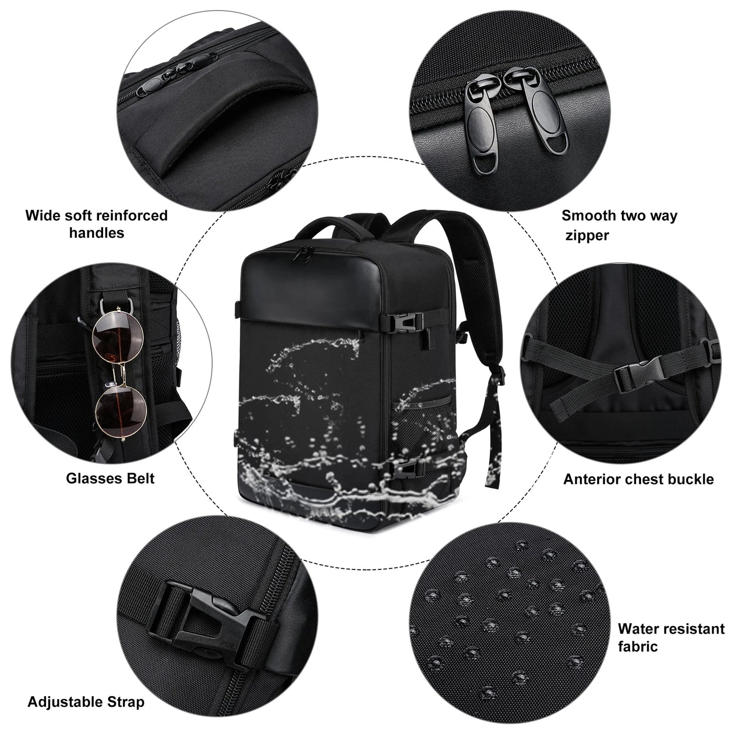 ryanair 40x20x25 and easyjet 45x36x20 Cabin Bag Travel Backpack unisex Laptop Backpack outdoor travel backpack Student.School