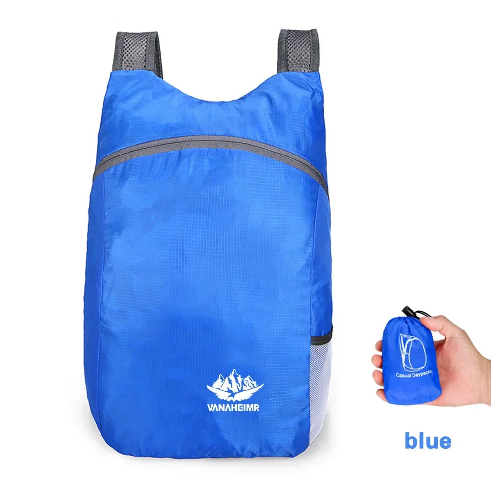 15L Lightweight Packable Backpack Foldable ultralight Outdoor Folding Backpack Travel Sports Bag Hiking Daypack for Men Women