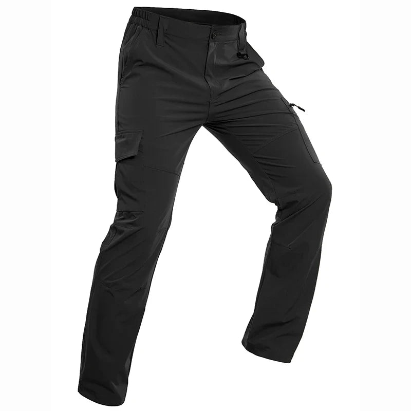 Men’s Quick Dry Hiking Pants Lightweight Water Resistant Tactical Work Outdoor Fishing Cargo Trousers