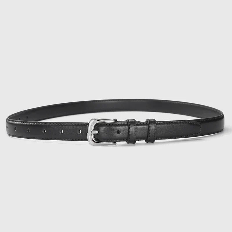 1pcs Women's Thin Waist Belt All-Match Style Fashionable And Simple Women's Belt With Jeans