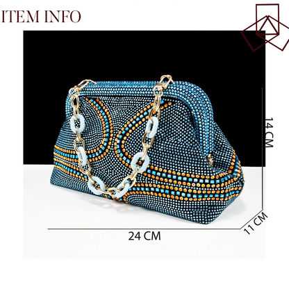 Sky Blue Pointed Toe 2024 New Arrivals Women High Heels Sexy Ladies Shoes and Bag to Match Italian Pumps for Wedding