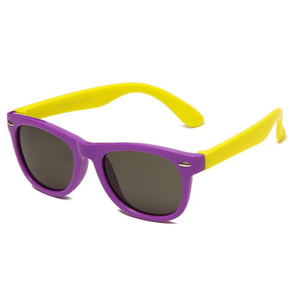 Classic Kids Silicone Sunglasses UV400 Eyewear for Boys Girls TR90 Goggles Children Sunglasses UV Protection Kids Eyewear